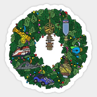 Disneyland Paris - Discoveryland Wreath Sticker